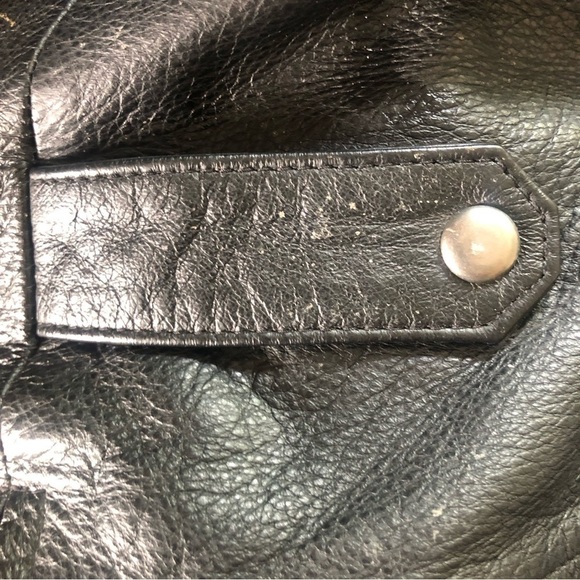 HARLEY Davidson Women’s  Black Leather Motorcycle Jacket Large - Picture 10 of 16